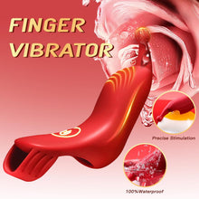 Load image into Gallery viewer, 10 Vibrating Modes Finger Vibrator Bullet Nipple G Spot Clitoral Stimulator Toy