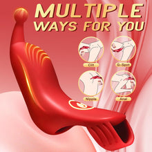 Load image into Gallery viewer, 10 Vibrating Modes Finger Vibrator Bullet Nipple G Spot Clitoral Stimulator Toy