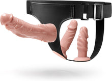 Load image into Gallery viewer, Harness Strap-On Vibration Realistic Dildos with  3 Dildos  Adjustable Strapless  |  10 Strong Modes