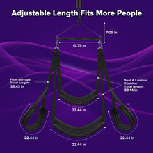 Load image into Gallery viewer, 360 Degree Sex Swing, Comfortable  Adjustable Straps Bondage Restraints BDSM Set for Couples