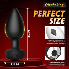 Load image into Gallery viewer, Anal Plug Vibrator with Remote Control 10 Frequency Vibration