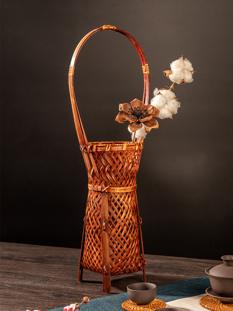 Decorative Woven Bamboo Vase
