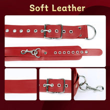 Load image into Gallery viewer, BDSM Bondage Sex Restraints Set Couples, Neck to Wrist Restraints Kit with Traction Chain Back Sex Handcuffs Collar-Rose