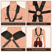 Load image into Gallery viewer, BDSM Bondage Sex Swing for Couples with Waist Straps Support