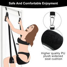 Load image into Gallery viewer, BDSM Door Bondage Sex Swing with Adjustable Straps, Handcuffs Leg Restraints Spreader