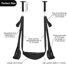 Load image into Gallery viewer, BDSM Door Bondage Sex Swing with Adjustable Straps, Handcuffs Leg Restraints Spreader
