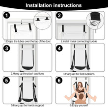 Load image into Gallery viewer, BDSM Door Bondage Sex Swing with Adjustable Straps, Handcuffs Leg Restraints Spreader
