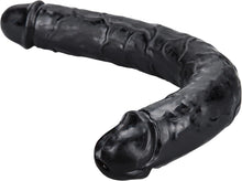 Load image into Gallery viewer, Double Dildo Soft Crystal Jelly Anal Long Penis Black