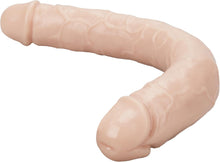 Load image into Gallery viewer, Double Dildo Soft Crystal Jelly Anal Long Penis Light Brown