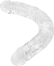 Load image into Gallery viewer, Double Dildo Soft Crystal Jelly Anal Long Penis Clear