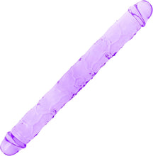 Load image into Gallery viewer, Double Dildo Soft Crystal Jelly Anal Long Penis Purple