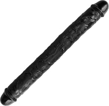 Load image into Gallery viewer, Double Dildo Soft Crystal Jelly Anal Long Penis Black