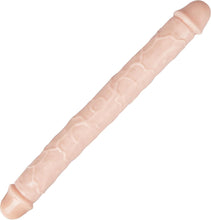 Load image into Gallery viewer, Double Dildo Soft Crystal Jelly Anal Long Penis Light Brown