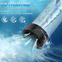 Load image into Gallery viewer, Electric Penis Pump, Adult Sex Toys Dick Enlarger for Men Erection, Automatic Male Masturbator with Penis Rings