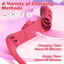 Load image into Gallery viewer, Finger Vibrator - G Spot Vibrator Clitoral Stimulator with 9 Powerful Vibration Modes Rose
