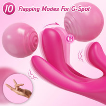Load image into Gallery viewer, Finger Vibrator with 10 Flapping Patterns & 10 Vibration Modes to Stimulation G Spot and Clitoral