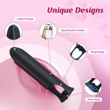 Load image into Gallery viewer, Mini Bullet Vibrator - App Long Distance G Spot Lipstick Vibrator