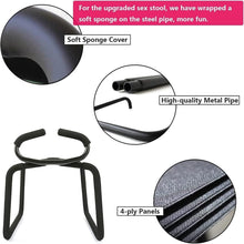 Load image into Gallery viewer, Multifunction Sex Chair Kits Position Enhancer with Handrail Blindfold, Handcuffs, Breast Binding, Gag, Pillow
