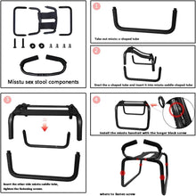 Load image into Gallery viewer, Multifunction Sex Chair Kits Position Enhancer with Handrail Blindfold, Handcuffs, Breast Binding, Gag, Pillow