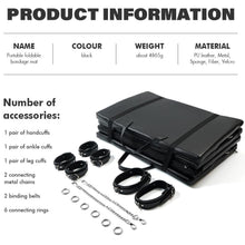 Load image into Gallery viewer, Outdoor Folding Sex Mattress with Binding and Restraint, Mattress Props,  Handcuffs Ankle Cuffs