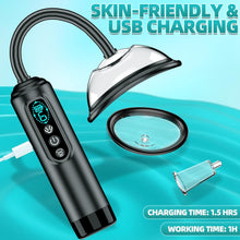 Load image into Gallery viewer, Pussy Pump Nipple Sucking Toys -  Automatic Vacuum Clitoral Vagina Pumps with 6 Suction Modes 5 Size Cups
