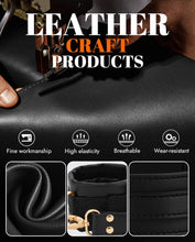 Load image into Gallery viewer, Sex Bondage BDSM Kit Restraints 6PCS Sets with Adjustable Handcuffs Ankle Cuff Thigh Cuffs Blindfold Cross Strap Waist Strap-Black