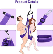 Load image into Gallery viewer, Sex Swing - 2 in 1 Sex Position Love Sling for Door and for Hanging on The Ceiling with Thick Sponge Cushion and Adjustable Straps
