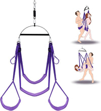 Load image into Gallery viewer, Sex Swing - 2 in 1 Sex Position Love Sling for Door and for Hanging on The Ceiling with Thick Sponge Cushion and Adjustable Straps