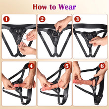 Load image into Gallery viewer, Strap On Dildo Harness for Women Men Pegging Dildo, Adjustable Waist and Thigh