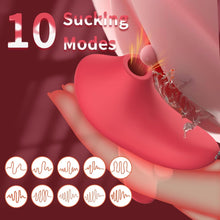 Load image into Gallery viewer, Sucking Vibrator Clit Nipple Sucker for Women, Clitoral Vibrators Sex Toy with 10 Suction Modes - Rose