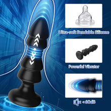Load image into Gallery viewer, Thrusting Prostate Massager Anal Plugs - Remote Control Anal Beads with 5 Vibrating