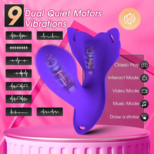 Load image into Gallery viewer, Panty Wearable Clitoral Vibrator with Insert Dildo