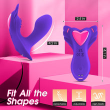 Load image into Gallery viewer, Panty Wearable Clitoral Vibrator with Insert Dildo
