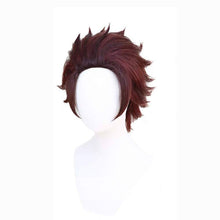 Load image into Gallery viewer, Kamado Tanjirou Cosplay wig for Demon Slayer