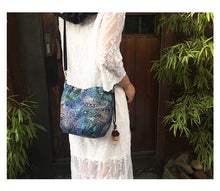 Load image into Gallery viewer, Embroidered Brocade Drawstring Bucket Bag
