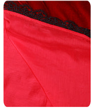 Load image into Gallery viewer, Red Velvet Mandarin Collar Dress
