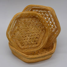 Load image into Gallery viewer, Hexagonal Bamboo Basket, Set of 3
