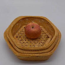Load image into Gallery viewer, Hexagonal Bamboo Basket, Set of 3

