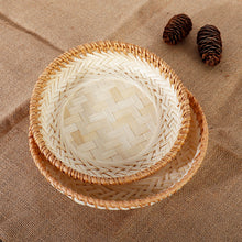 Load image into Gallery viewer, Bamboo Plate Round Basket
