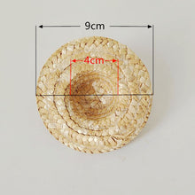 Load image into Gallery viewer, Decorative Mini Tiny Straw Hat for DIY Craft
