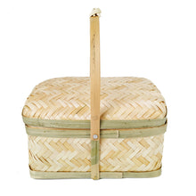 Load image into Gallery viewer, Bamboo Weave Picnic Basket
