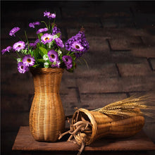 Load image into Gallery viewer, 30cm High Decorative Bamboo Woven Vase
