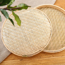 Load image into Gallery viewer, 3 Pack Round Bamboo Weaving Sieve Strainer Basket
