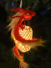 Load image into Gallery viewer, Chinese dragon climbing onto bamboo lanterns with LED
