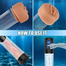 Load image into Gallery viewer, Electric Penis Pump, Adult Sex Toys Dick Enlarger for Men Erection, Automatic Male Masturbator with Penis Rings
