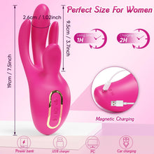 Load image into Gallery viewer, Finger Vibrator with 10 Flapping Patterns &amp; 10 Vibration Modes to Stimulation G Spot and Clitoral
