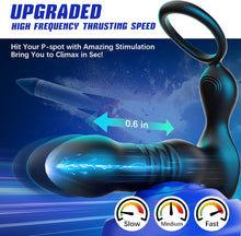 Load image into Gallery viewer, Prostate Massager Anal Vibrator Thrusting Vibrating 7 Modes with Cock Ring
