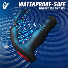Load image into Gallery viewer, Prostate Massager Anal Vibrator Thrusting Vibrating 7 Modes with Cock Ring
