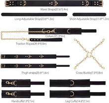 Load image into Gallery viewer, Sex Bondage Kit for Couples Neck to Wrist SM Gear &amp; Restraints Accessories
