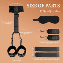 Load image into Gallery viewer, Sex Bondage Restraints Set  for Women, Adjustable Leg Straps Handcuffs, Handcuffs Collar, Blindfold
